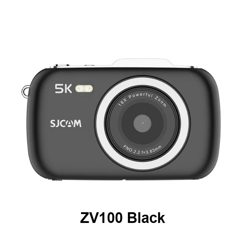 SJCAM ZV100 Or ZV200 5K Vlogging Camera with 80MP 360° Flip Screen 5K/30fps Video Portable Travel Camera for Video Creators