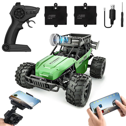 Remote Control Car with 1080P HD FPV Camera,Two-Way Voice Function High Speed Monster Trucks Toys for Kids Adults 60 Min Play