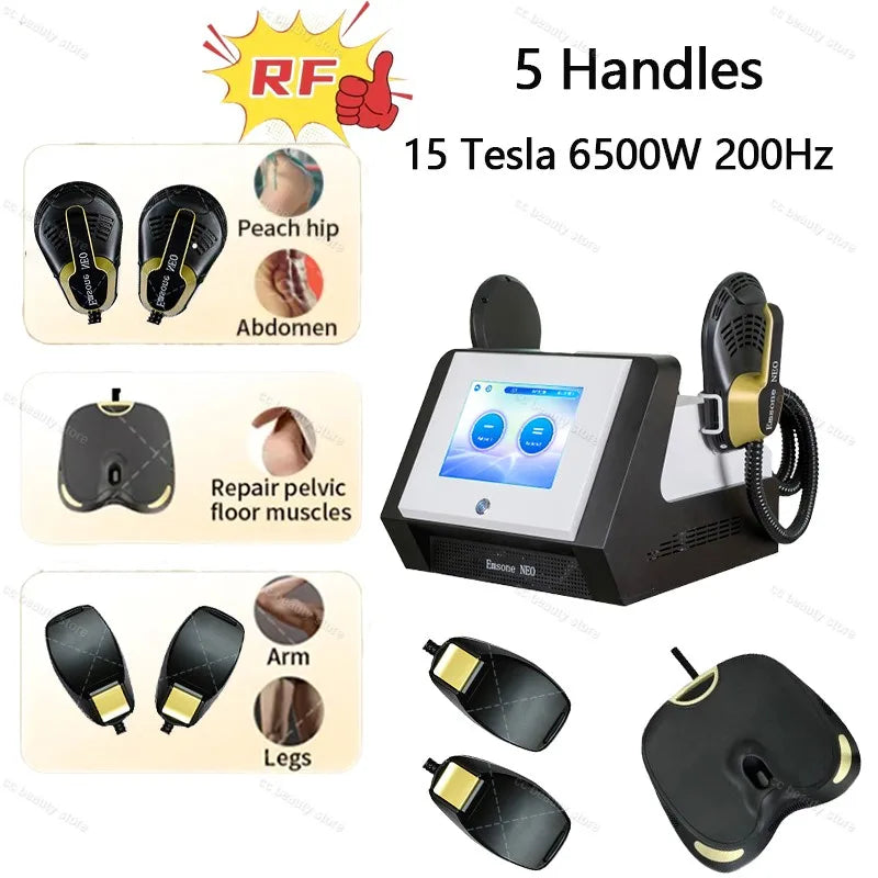 Professional Emsone Neo RF Body Slim Machine Build Muscle Fat Burning EMS Equipment 6500W 200Hz Neo New Upgrade Nova Machine
