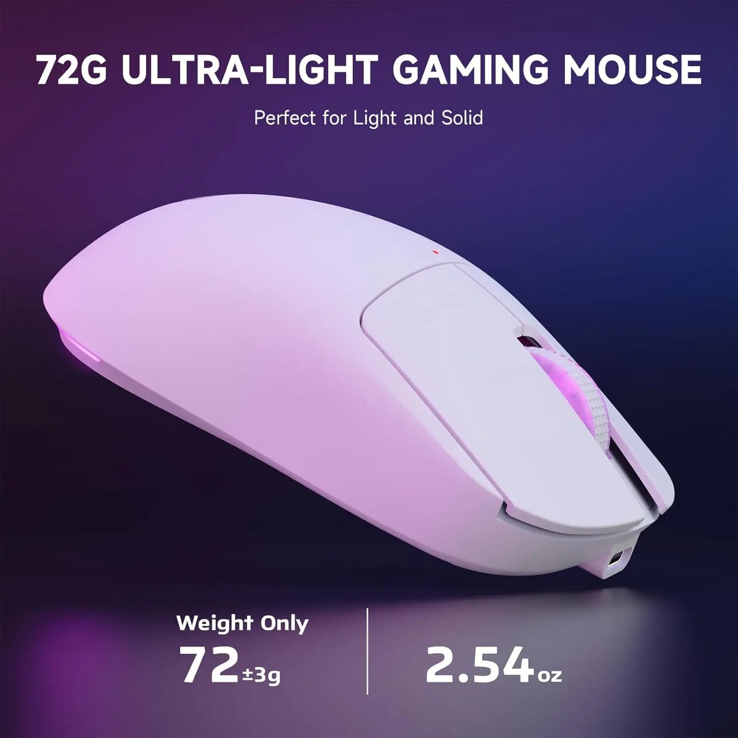 MAMBASNAKE x MAGIC-REFINER G6 Wireless Gaming Mouse,24000 DPI Adjustable,72g Lightweight Mouse,1000Hz Polling Rate