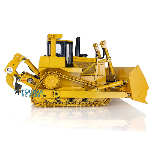 1/14 DXR2 Metal RC Hydraulic Bulldozer with Sound Module Remote Control Construction Vehicle Model Toy for Adults Kids
