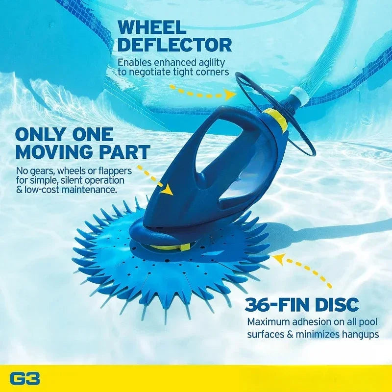 Tool Advanced Suction Side Automatic Pool Cleaner G3 W03000 blue Guaranteed Authentic