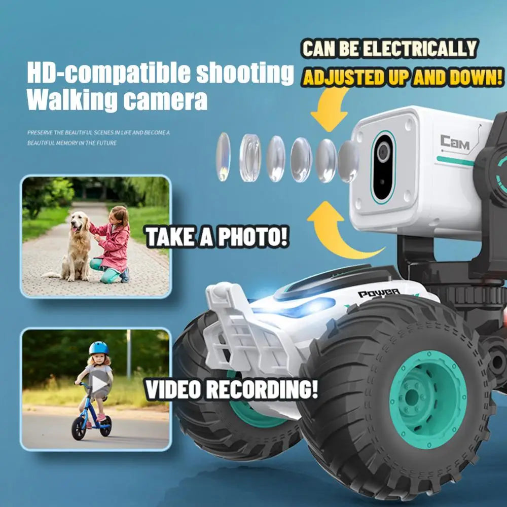 Kids Off-Road Truck Photography RC Vehicle Toy Remote Control Car with 720P Real Time Video Camera Boys Birthday Gift