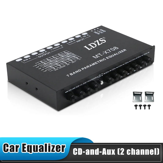 Professional 7 Band Car Equalizer Multi Car Audio EQ Tuning Crossover Amplifier Parametric Equalizer Car Audio Equalizer