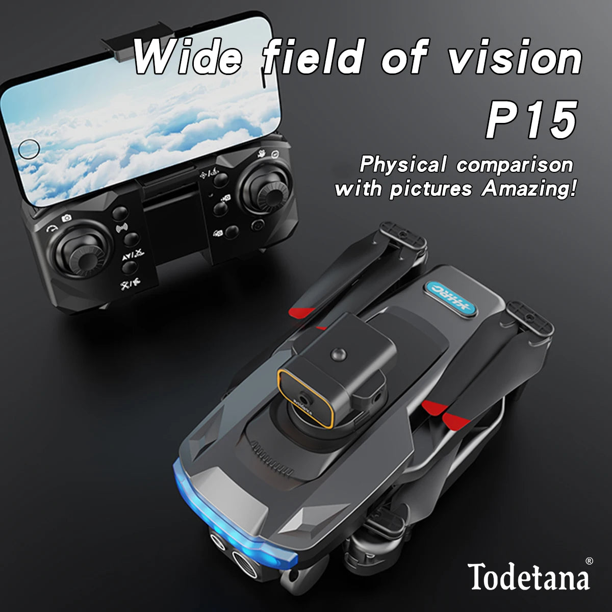 P15 Drone Professional 4K Aerial Photography Quadcopter HD Dual Camera Omnidirectional Obstacle Avoidance for Adult Boy Toy