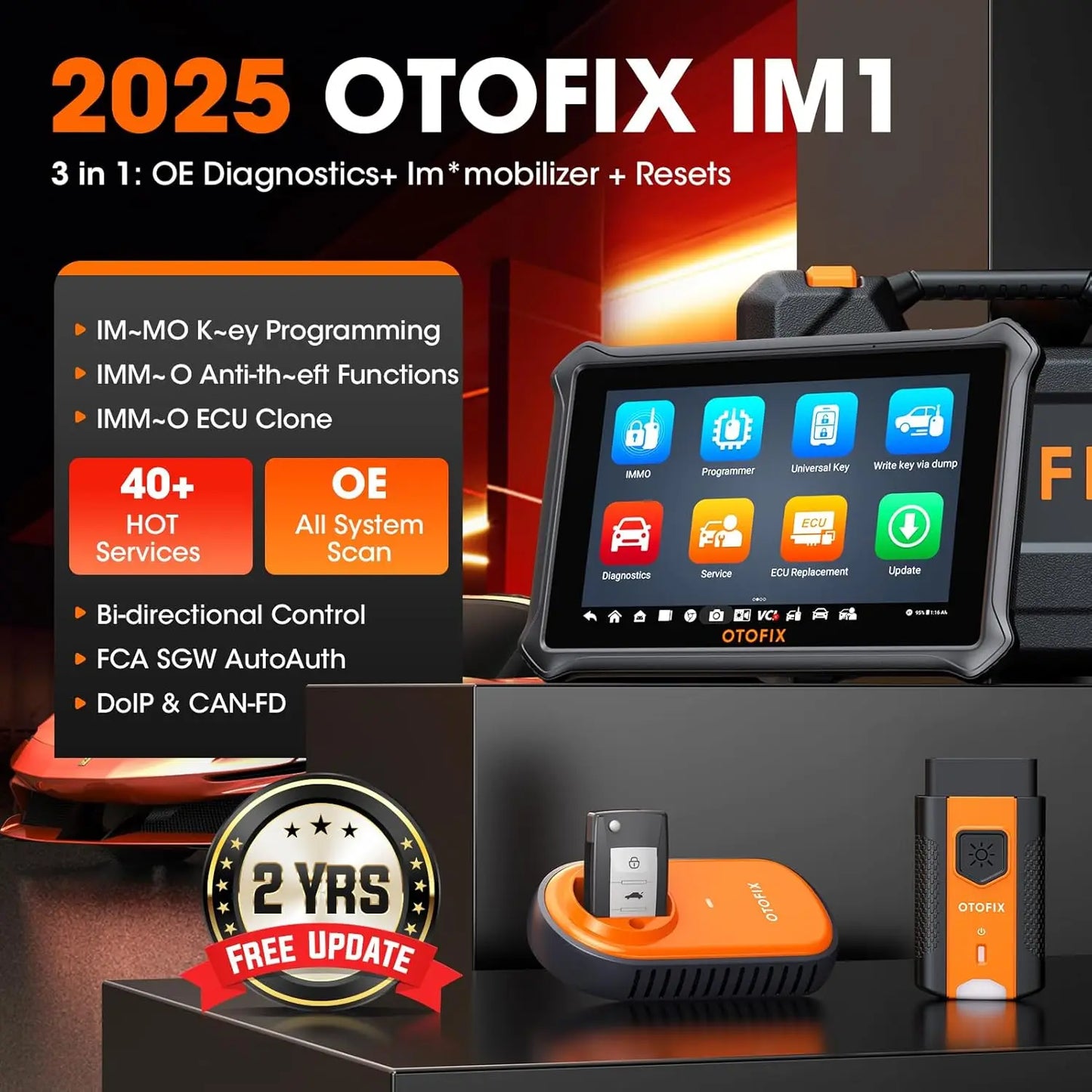 Key FOB Programming Tool OTOFIX IM1 Diagnostic Tool 2 Year Free Update XP1 Key Programmer Full IMMO Service Diagnostic scan Tool