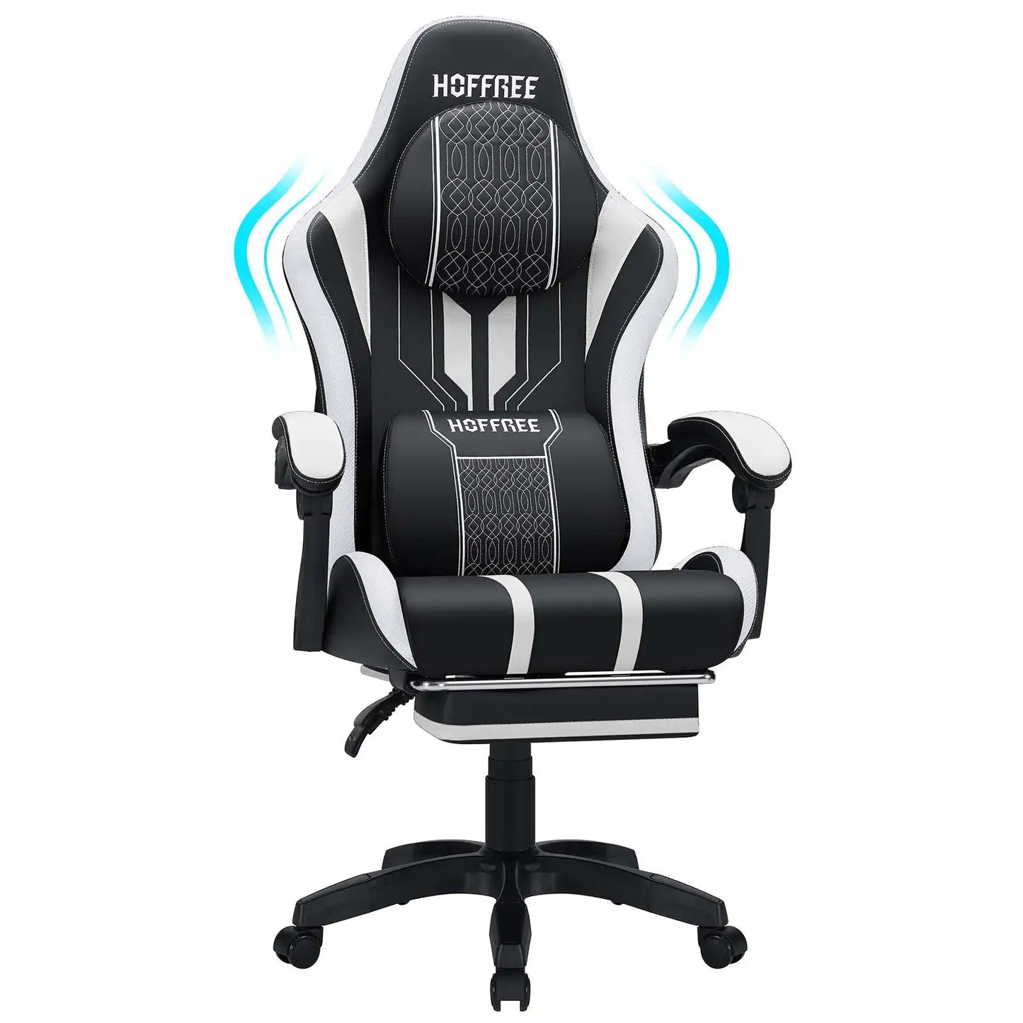Top-rated Gaming Chair with Increased Size  Single-function Massage  and Adjustable Armrests