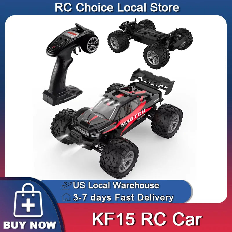 KF15 1/16 RC Car 4WD High Speed Off-road 2.4G Remote Control Cars Drift Racing Truck Electronic Toy For Kids Free Ship