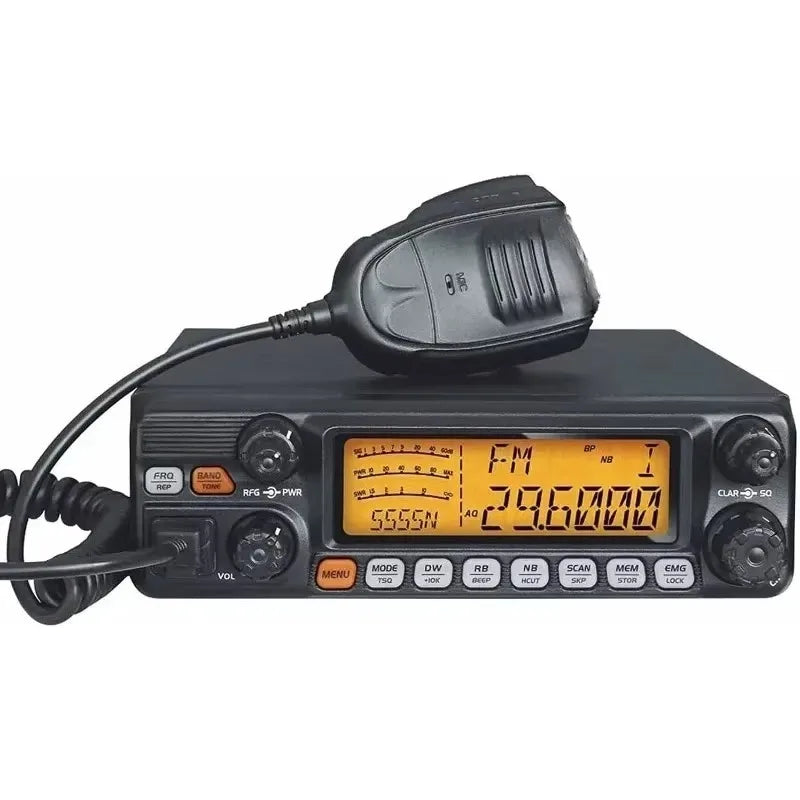 Hot Sellers.AT-5555N II Upgraded 10 Meter Radio High Power AM 60W/ FM 45W/ SSB 60W Mobile Transceiver for Truck.NEW