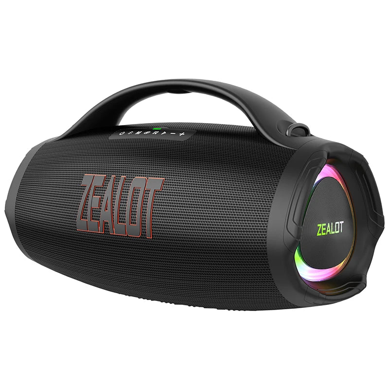 ZEALOT-S98 Portable Bluetooth Speaker 160W High Volume Waterproof 36000mAh Wireless TWS Subwoofer Suporrt USB/TF/AUX RGB light