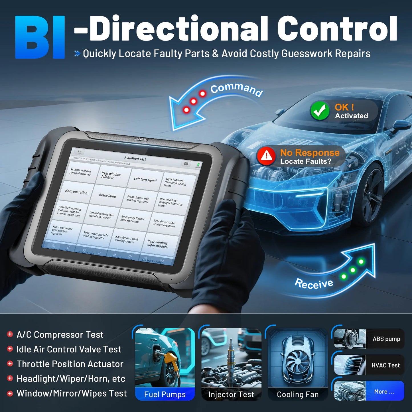 XTOOL D8S Car Diagnostic Tool ECU Coding Bi-directional 42+ Resets Automotive Scanner Key Programming With Topology DOIP FCA