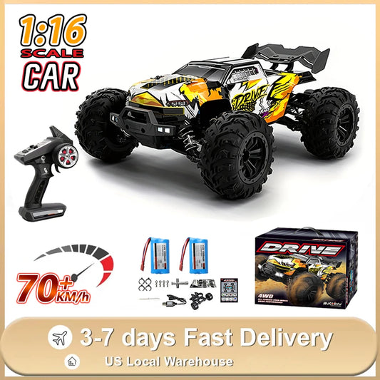 1/16 RC Car 4x4 Remote Control Cart 16101PRO/16102PRO Brushless 70KM/H 2.4G Electric High Speed Off-Road Drift Toys for Children
