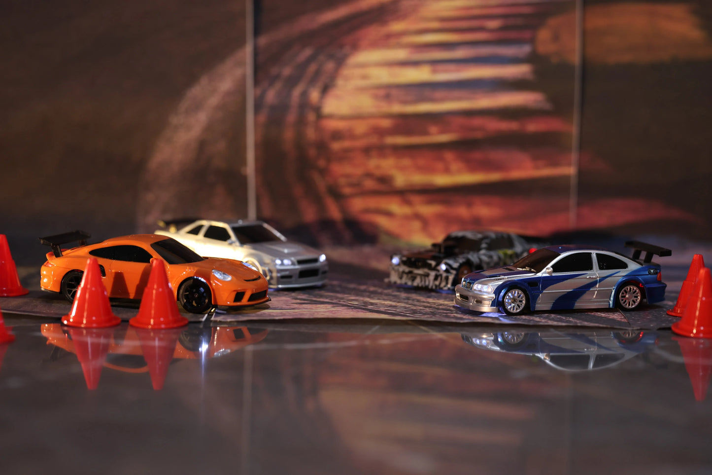 US Stock RC Drift Car 1/43 RTR Race 4WD Gyro Four-wheel Drive Radio Control High Speed Model 2.4G Racing Drifting Cars Toy Model