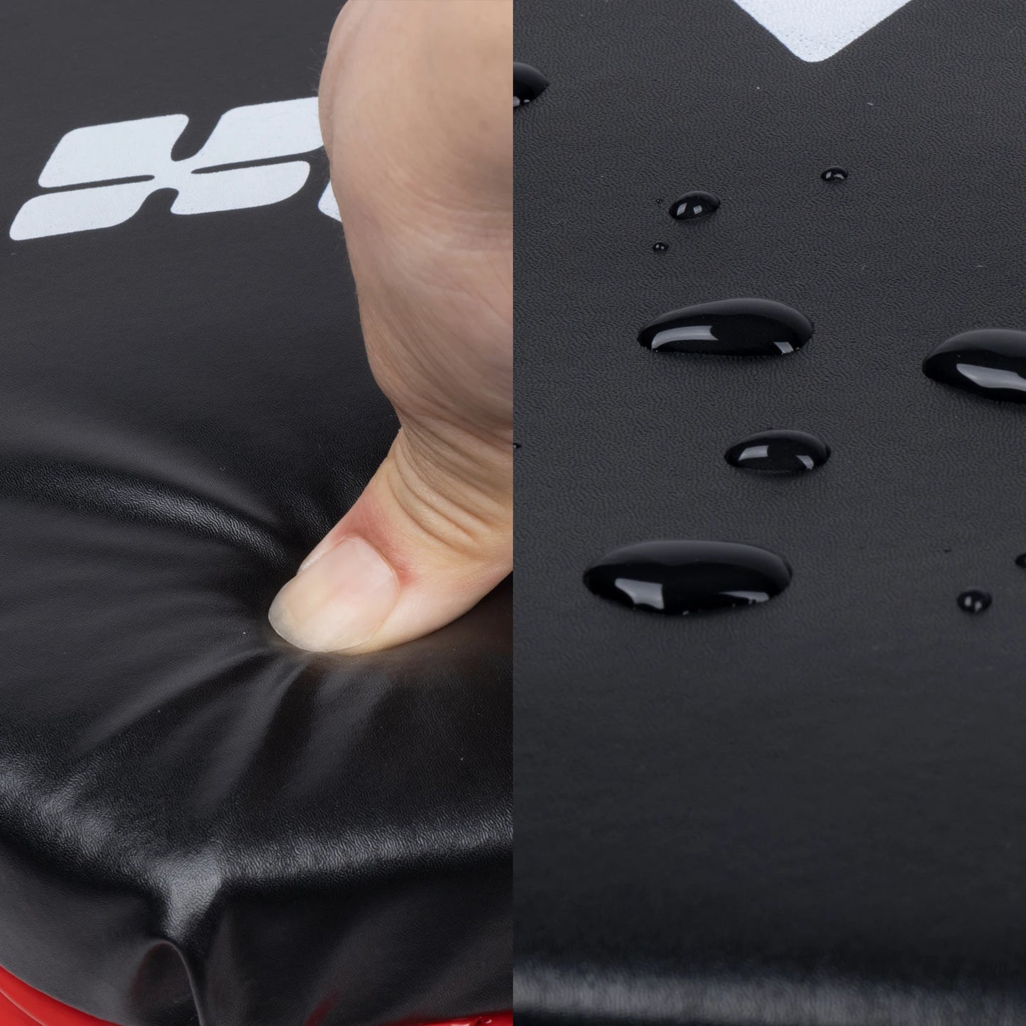 3-in-1 Rolling Mechanic Creeper Z Seat, Foldable Garage Chair Lay Down Sit Lean Back, Under Car Shop Auto Repair, Red Black