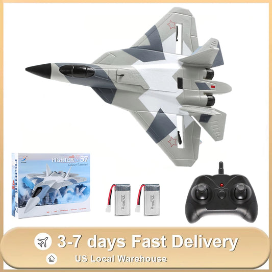 US Ship SU57 2.4G Remote Control Aircraft RC Airplane Electric EPP Foam Plane Rc Fighter Fixed Wing Hand Throwing Glider Toys