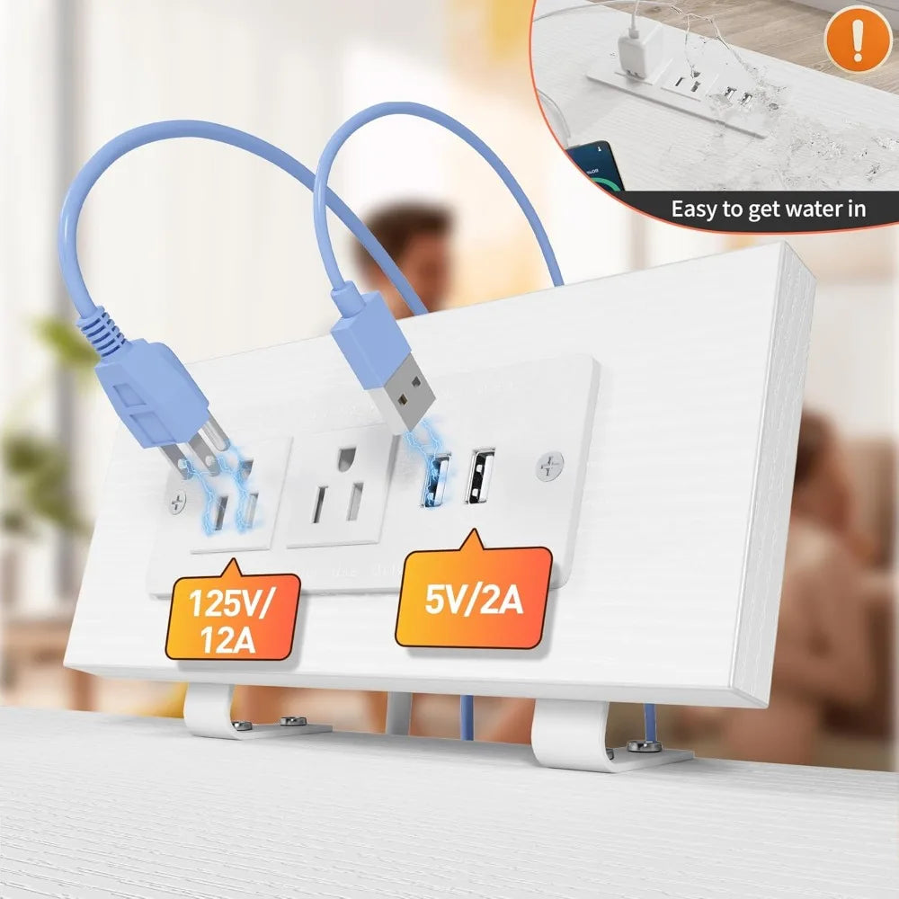 Tall Nightstand Set of 2 with Charging Station and Led Lights Nightstand with 3 Drawers and Shelves Bedside Table with Ports an