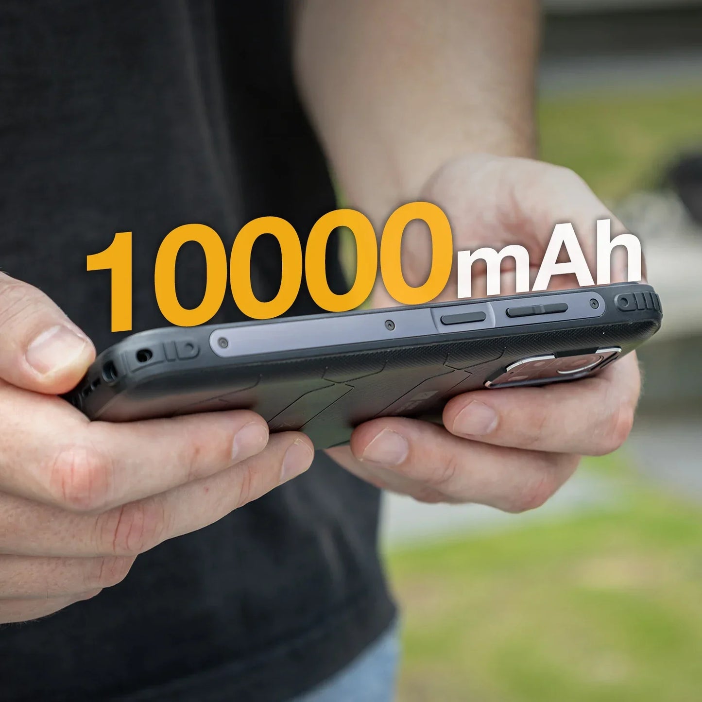 AGM H MAX Rugged Smartphone 10000mAh Battery 4+128GB HD+ Display 3 Card Slot NFC OTG Reverse Charge Waterproof