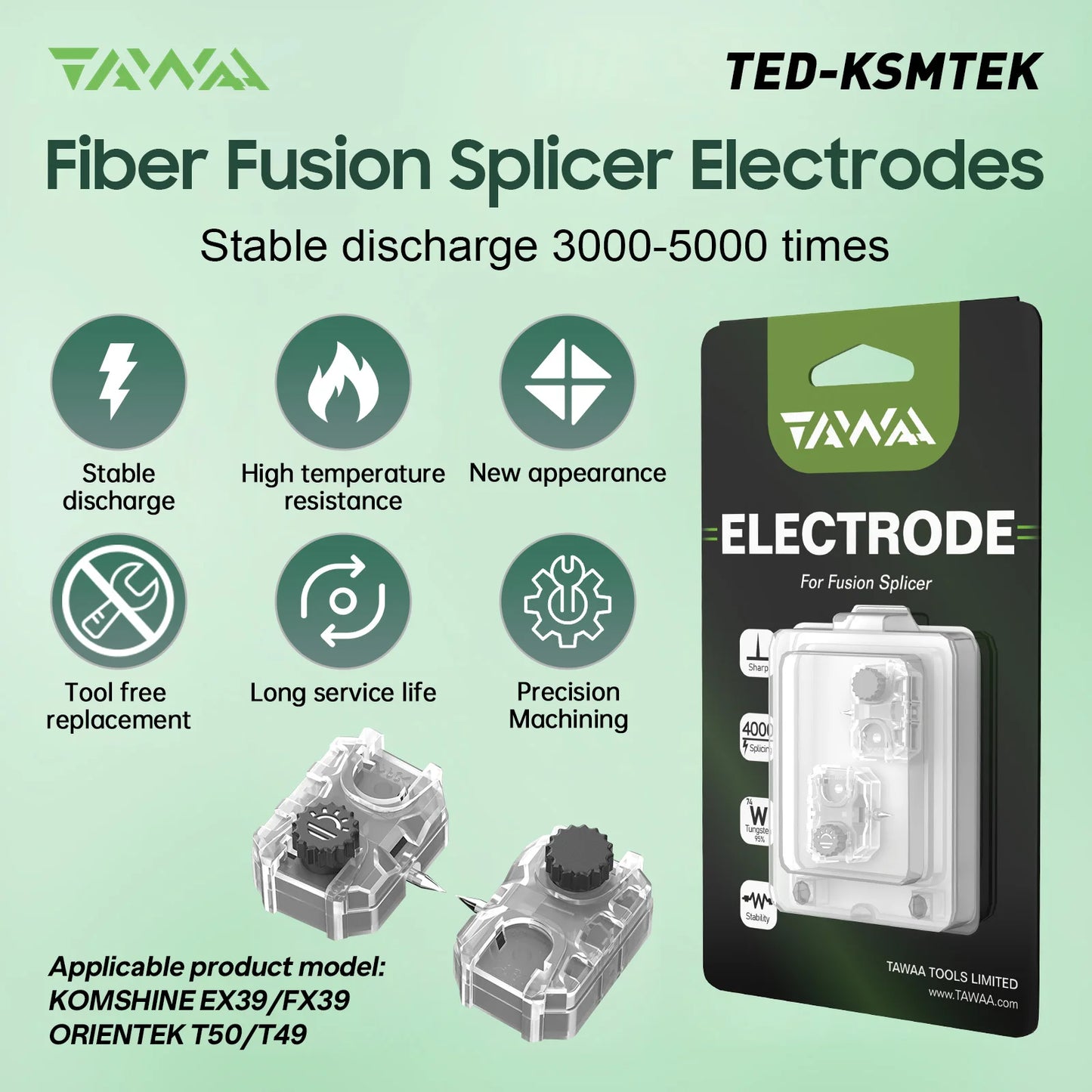 OrienTek FTTx T49 Fiber Optic Fusion Splicer , Core Alignment ARC Welding Machine with 8S Fast Splicing and 18s Heating Time