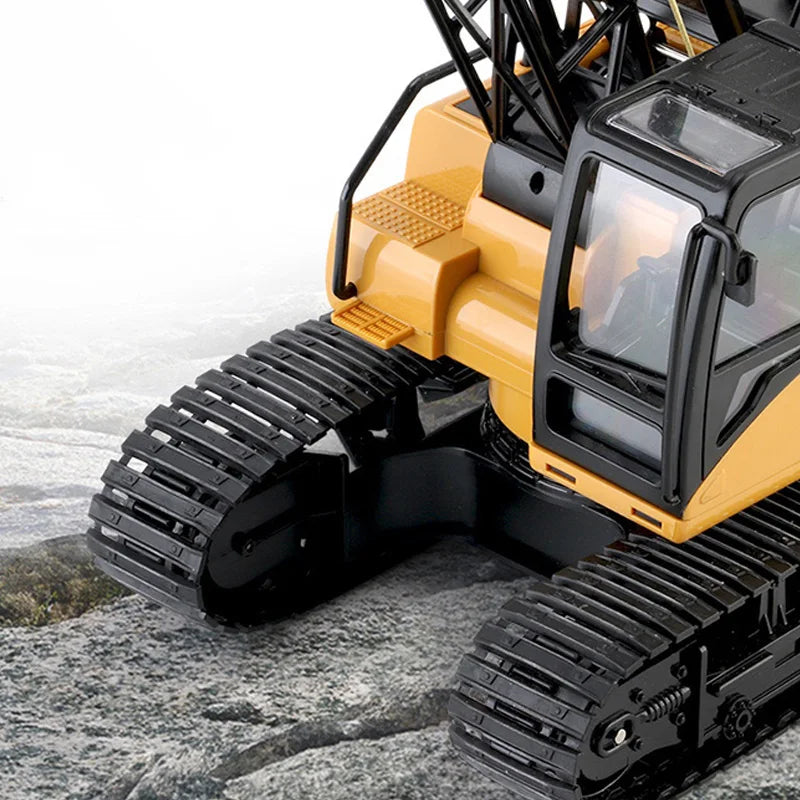 HUINA 1572 1/14 RC Crane Truck 15CH Construction Excavator Tower Model Car Toy for Kids and Collectors TH18055-SMT4