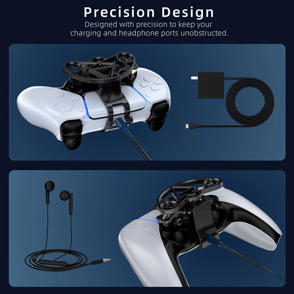 Mini Racing Wheel for Sony PS5 Game Controller 3D Printing Game Console Steering Wheel Handle Auxiliary Replacement Accessories