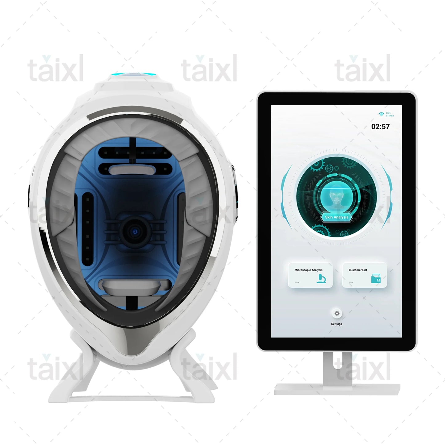 AISIA 3D AI Facial Skin Analyzer Detection Skin Problem Diagnosis 8 Spectrum Professional Analysis Beauty Salon Equipment