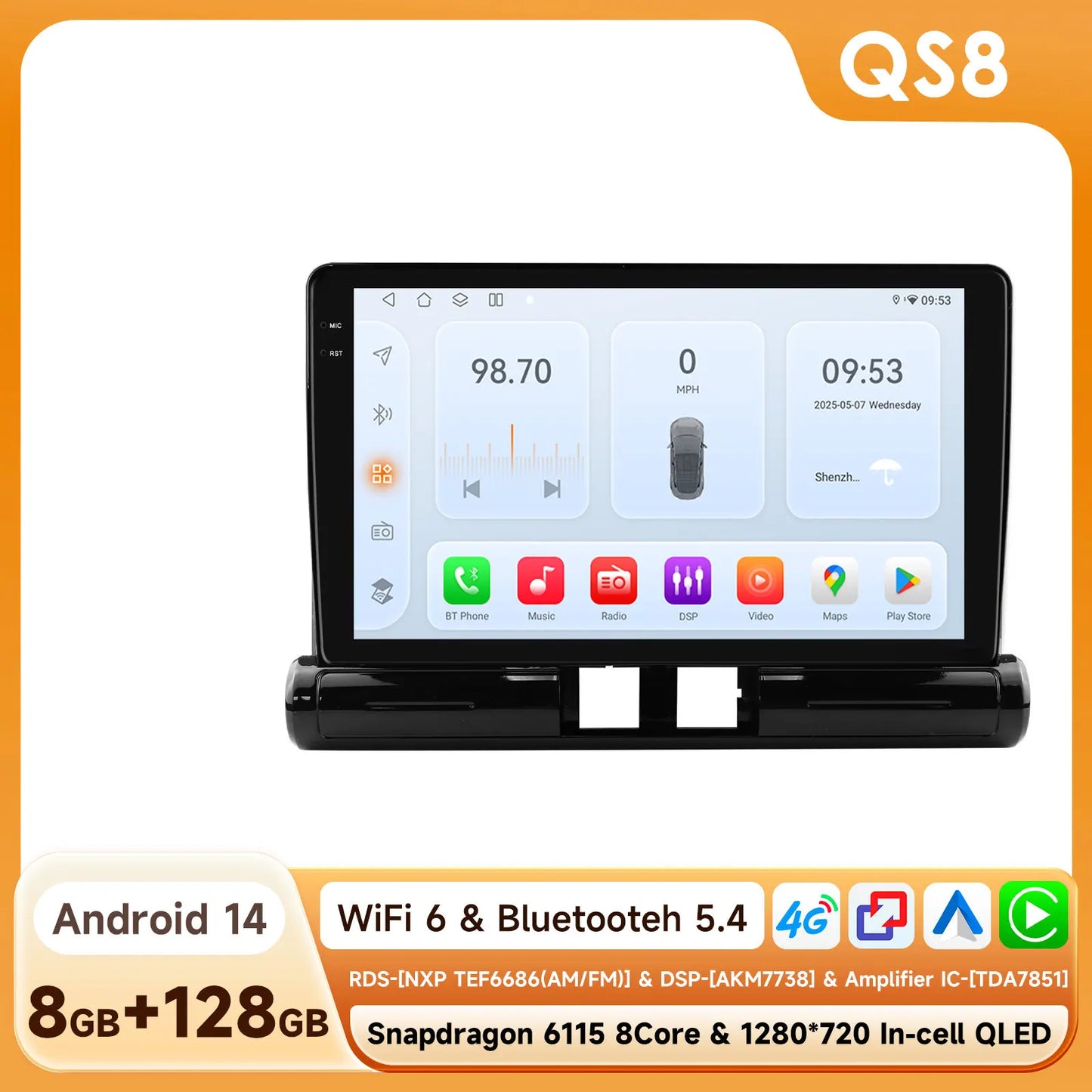 Hizpo Car Electronics Intelligent Systems For Citroen C3 C4 Aircorss (Brazil) 2017 - 2023 Auto Radio Carplay Android Auto GPS 4G