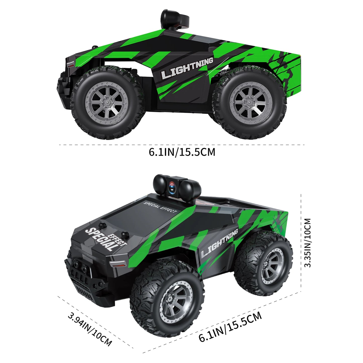 Wickena RC Cars FPV Camera RC Car with LED Lights - High Speed Remote Control Racing Truck for Adults & Kids, 1:28 Scale Hobby G
