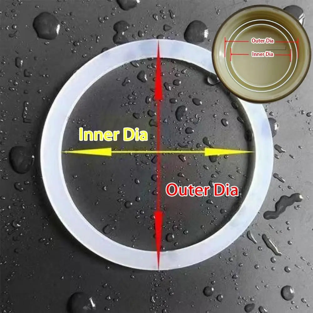 1Pcs Insulation Cup Silicone Sealing Ring Waterproof Water Cup Accessory Leak-proof Gasket Food Grade Universal Rubber Ring