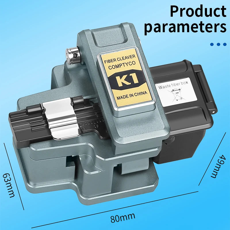 K1 High-precision Fiber Cleaver Optical Fiber Fusion Splicer Cutting Knife FTTH Fiber Optic Cutter Tool 24 Sided Blade