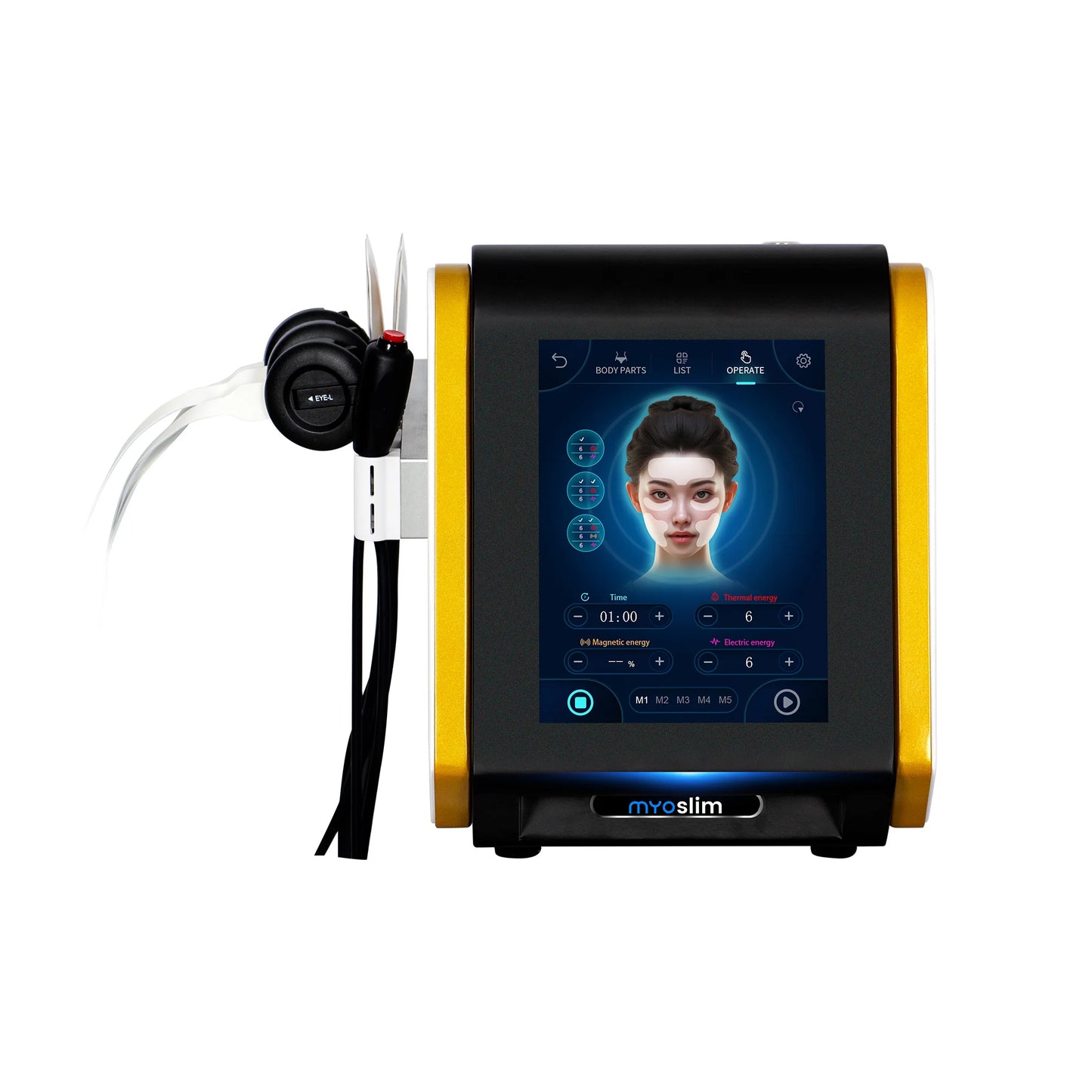 Latest Strong Pulsed Magnetic EMS And PEface RF Heat Energy Output face lifting Lift Wrinkle Removal 5 Handle Machine 2025