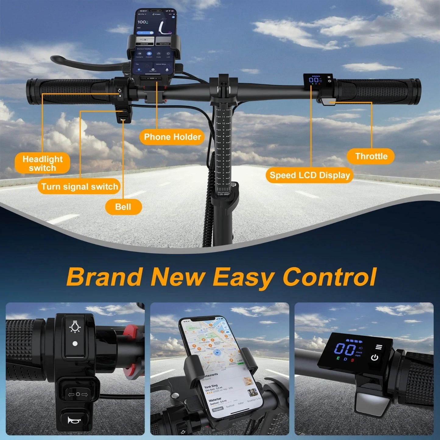 AOVOPRO ESBS 500W 14inch Electric Bicycle 10.4AH Battery 28Miles Max Range 22MPH Max Speed Shock Absorption Foldable Adult Ebike