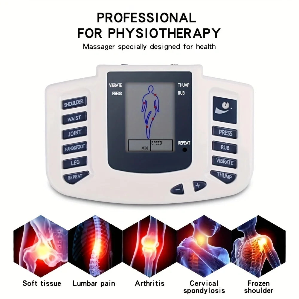 Electronic Pulse Massager Acupuncture EMS Tens Muscle Stimulator Microcurrent Low Frequency Slimming Massage Machine Health Care
