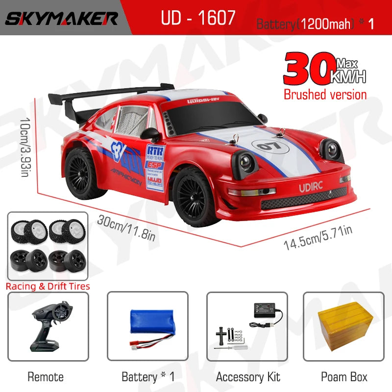 SG1607 SG1605 SG1606 UD1607 UD1608 Pro 1/16 RC Car High Speed 2.4G Brushless 4WD Drift Remote Control Racing Car toys For Boys