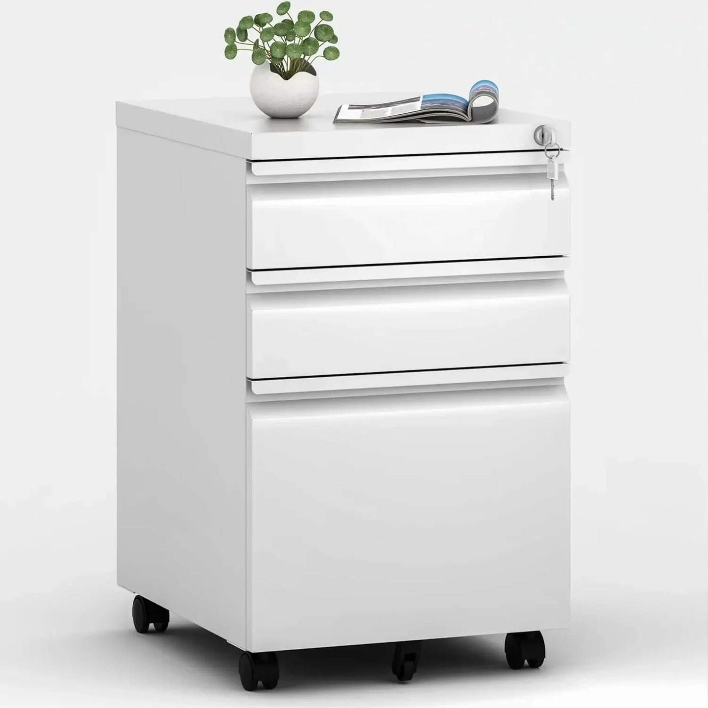 Garage Storage Cabinet with Doors and Shelves, Kitchen Pantry Cabinet, Metal Storage Cabinet with 5 Adjustable Shelves