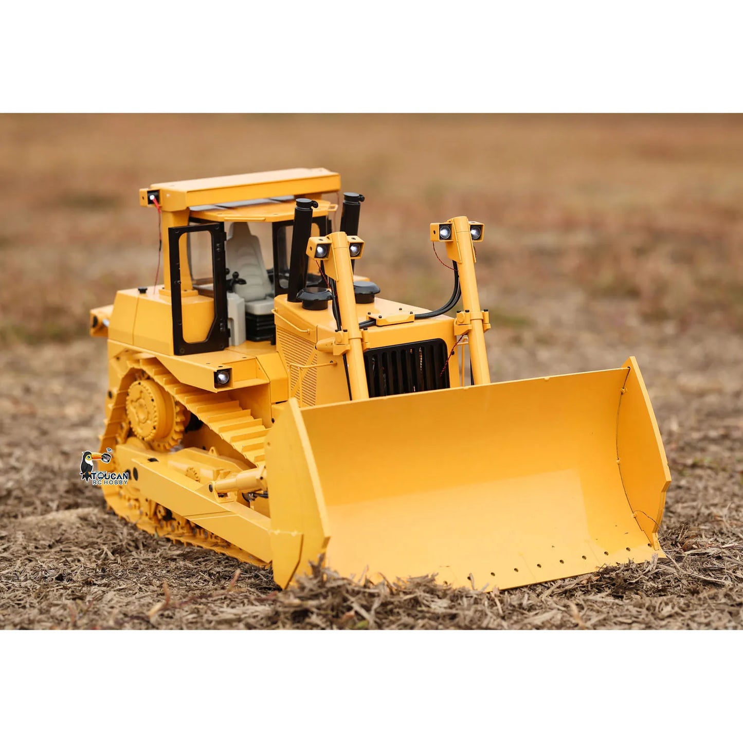 US Stock 1/14 JDM 98 DXR2 D9T RC Hydraulic Bulldozer Radio Metal Dozer Machine Upgraded 201 Sound Car Truck Model Toy for Adults