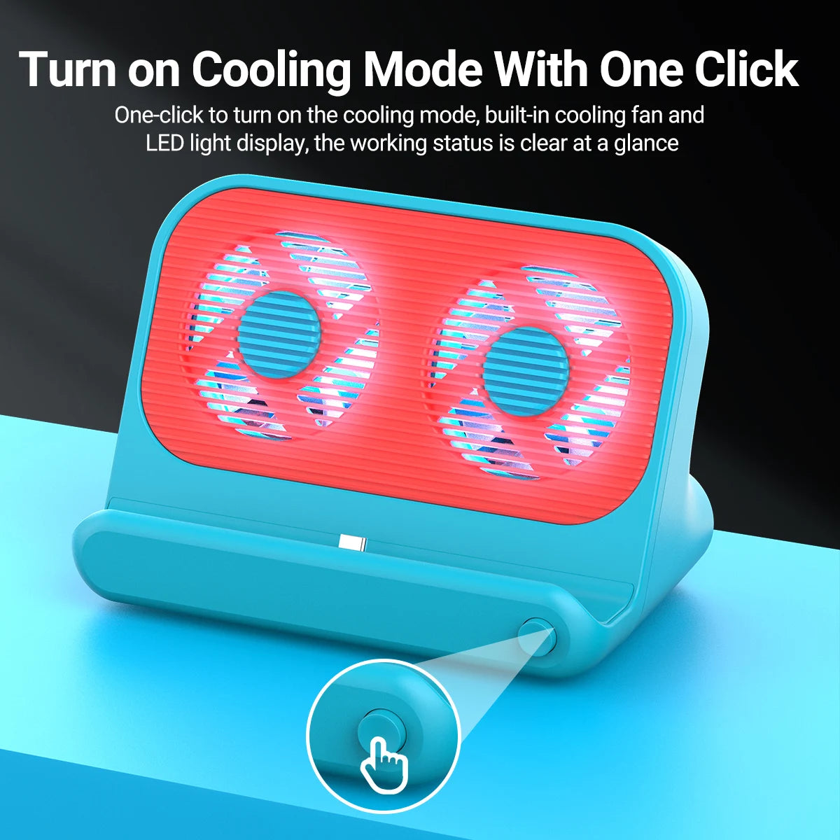 Gopala Cute New Style 6in1 Multifunction Nintendo Switch Dock with 4K HDMI Cooling Fans for Nintendo Switch/Switch OLED