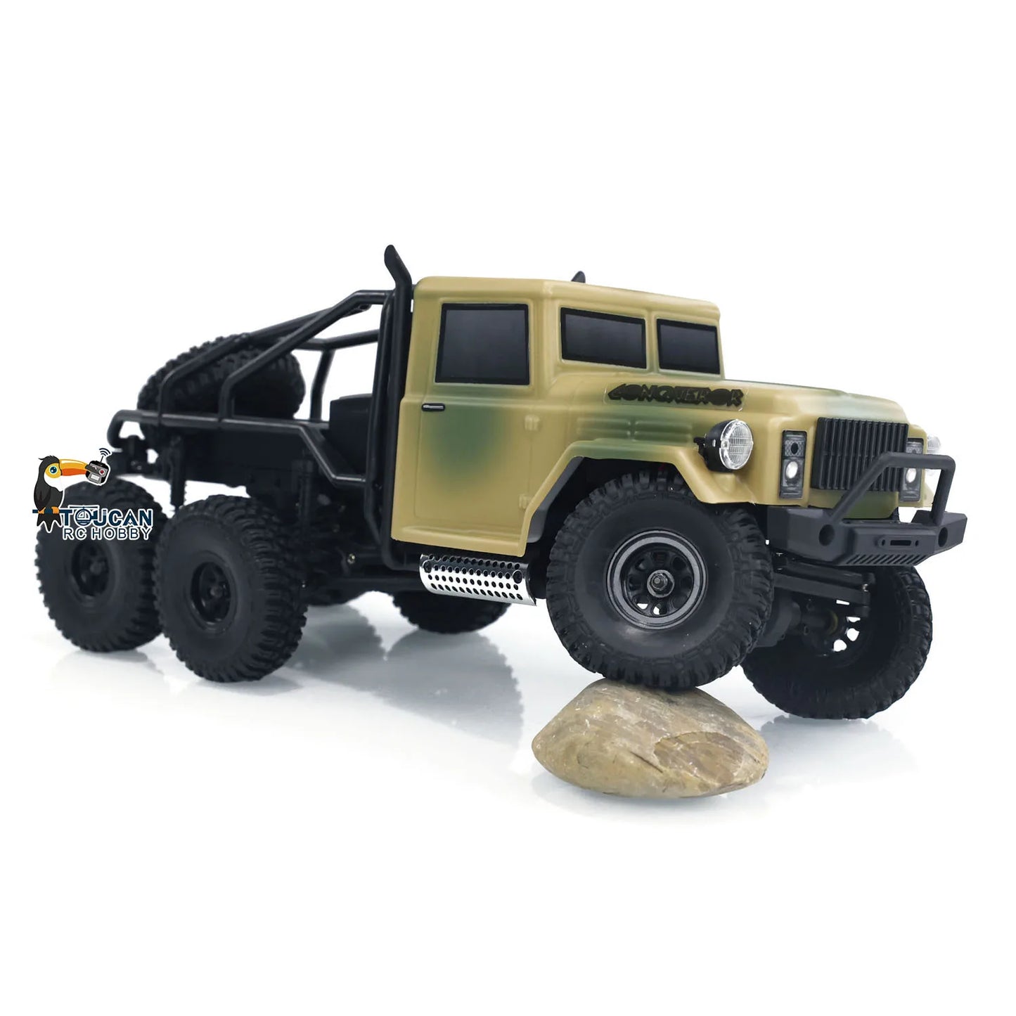 US Stock Hobby Plus 1/18 6x6 RC Rock Crawler Remote Control Electric Off Road Toy Car Vehicle for Adults Hobby Crawling Gifts