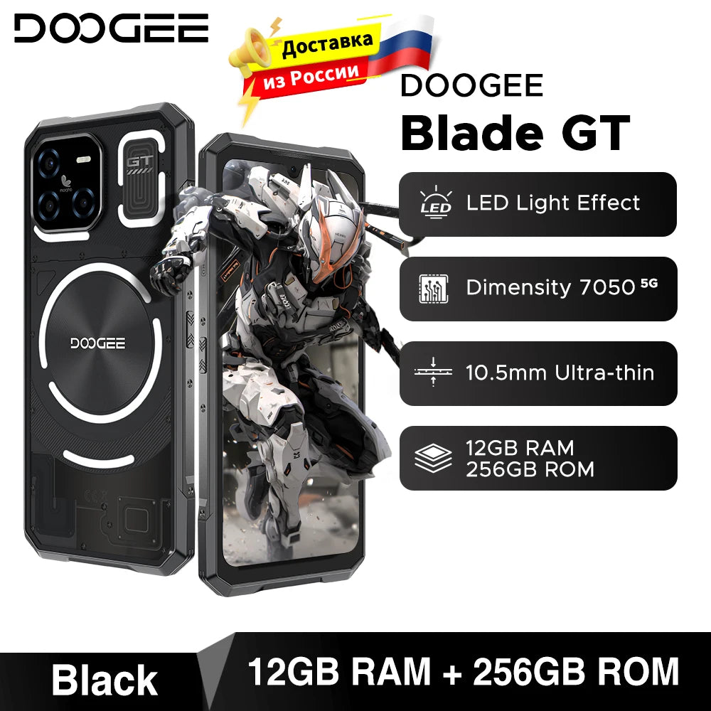 Global Version DOOGEE Blade GT Rugged Phone 12+256GB 𝐃𝐲𝐧𝐚𝐦𝐢𝐜 𝐋𝐄𝐃 𝐋𝐢𝐠𝐡𝐭 𝐄𝐟𝐟𝐞𝐜𝐭 6.72'' FHD+ 120Hz Android 14