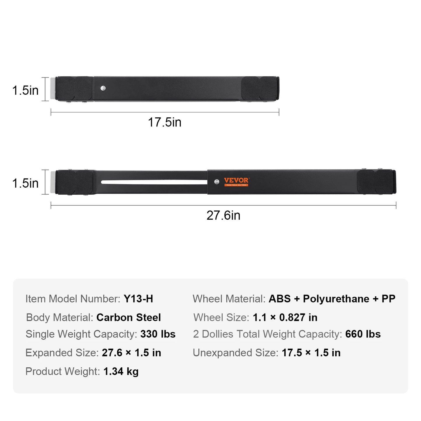 SucceBuy 660 lbs Furniture Dolly Appliances Mobile Base Washing Machine Fridge Stand Movers for Refrigerators Dryers Dishwashers