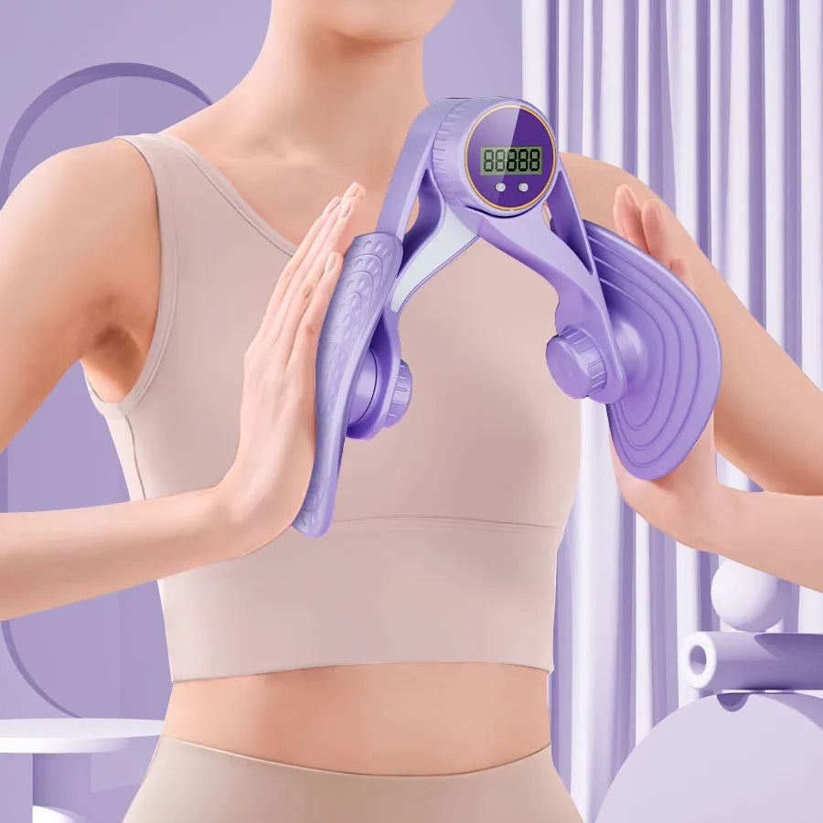 Multifunctional Leg Beauty Device Pelvic Floor Muscle Training Postpartum Repair Leg Clamp Countable Trainer Fitness Device