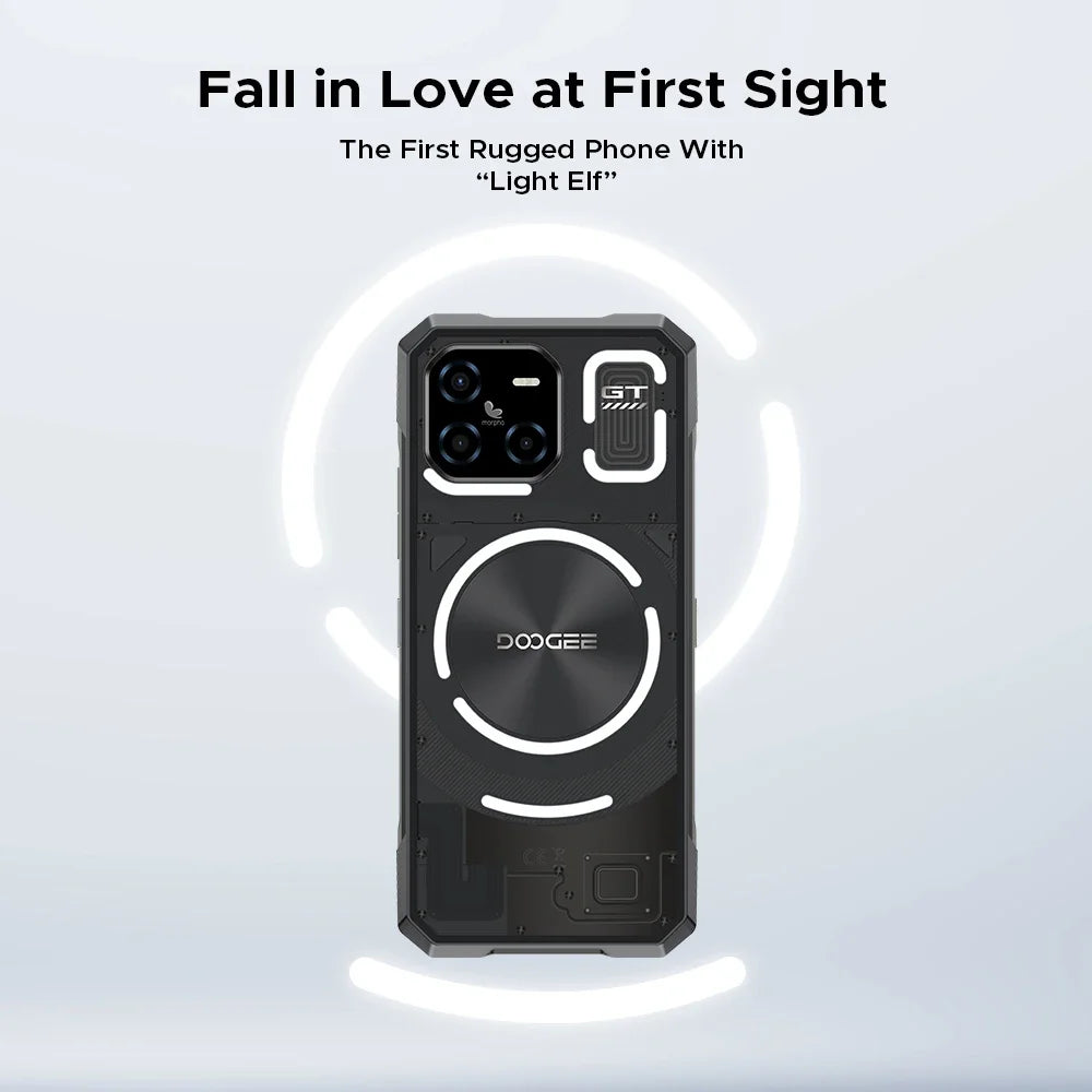 Global Version DOOGEE Blade GT Rugged Phone 12+256GB 𝐃𝐲𝐧𝐚𝐦𝐢𝐜 𝐋𝐄𝐃 𝐋𝐢𝐠𝐡𝐭 𝐄𝐟𝐟𝐞𝐜𝐭 6.72'' FHD+ 120Hz Android 14
