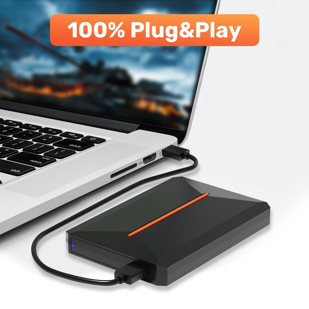 Launchbox 500G Gaming HDD For PS4/PS3/Switch/PS2/WII/WIIU Emulator Game Consoles Built-in 3700 3D/AAA Games For Win PC Plug&Play