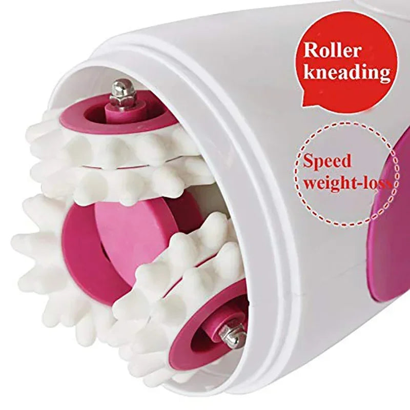 Multifunctional Roller Body Massager for Cellulite Vacuum 3D Mini Muscle Massager Handheld Electric Back Massager