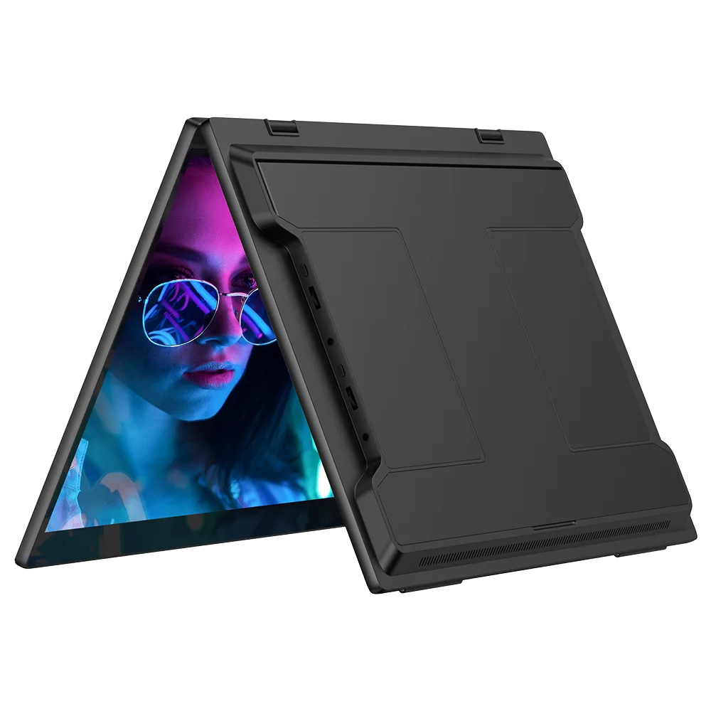 UPERFECT 16" 2.5K Dual Touchscreen Portable Monitor with Touch Pen 2560*1600 Auto Rotate Mobile Display for Laptop Mini PC Mac