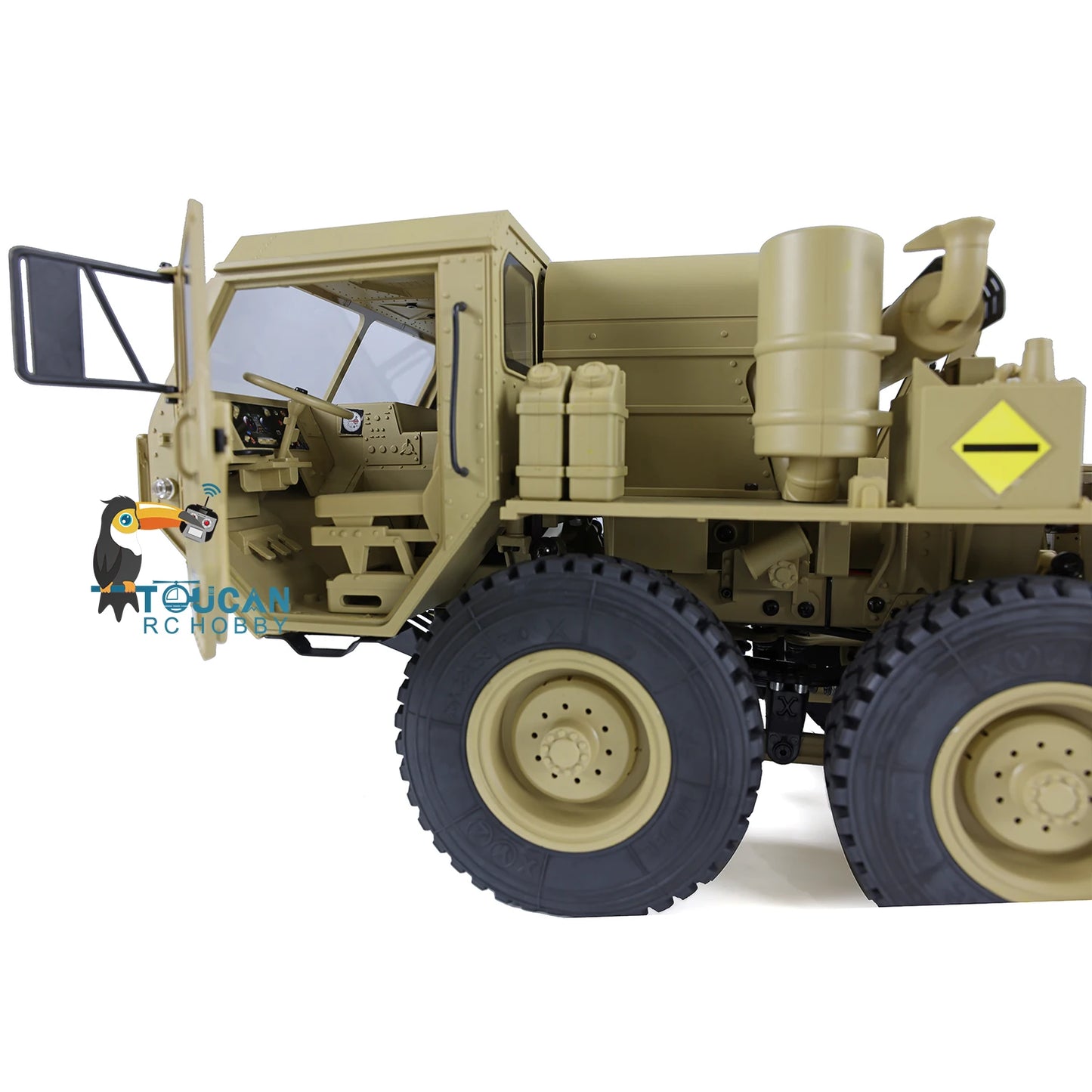 US Stock 8x8 1/12 HG P802 RC US Military Truck 4 Axles Army Vehicle Remote Control Car with Sound Lights TH22747