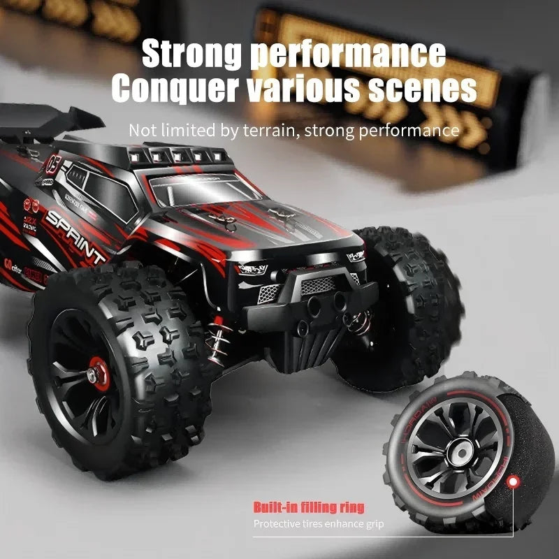 1:14 85KM/H or 50KM/H 4WD RC Car with LED Remote Control Cars High Speed Drift Monster 4x4 Truck for Kids Vs Wltoys 144001 Toys