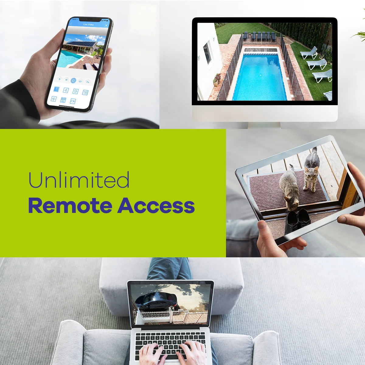 SANNCE 4CH DVR CCTV System 2PCS/4PCS 2MP IR Outdoor Security Cameras 1080P TVI CCTV DVR 1280TVL Surveillance Kit