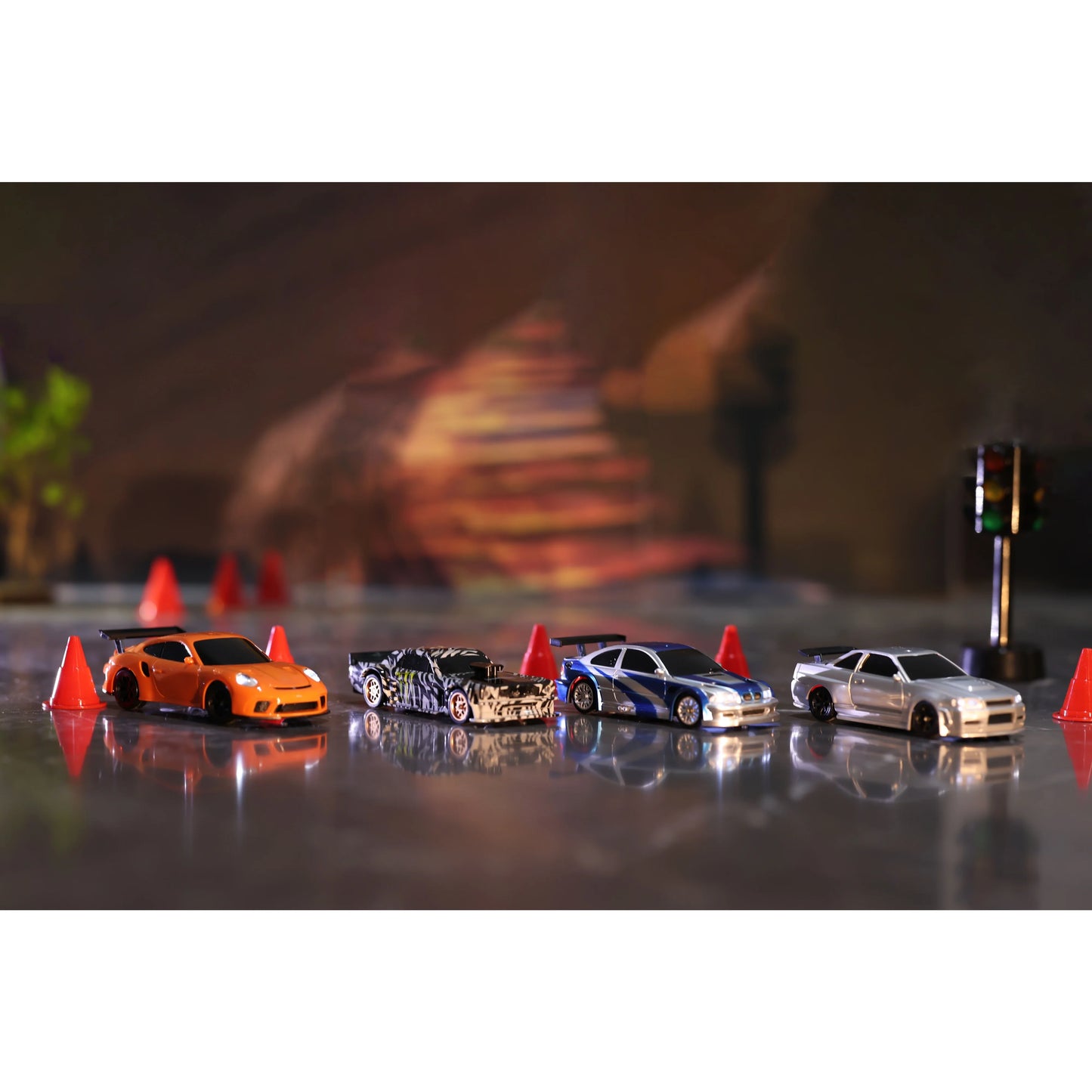 US Stock RC Drift Car 1/43 RTR Race 4WD Gyro Four-wheel Drive Radio Control High Speed Model 2.4G Racing Drifting Cars Toy Model