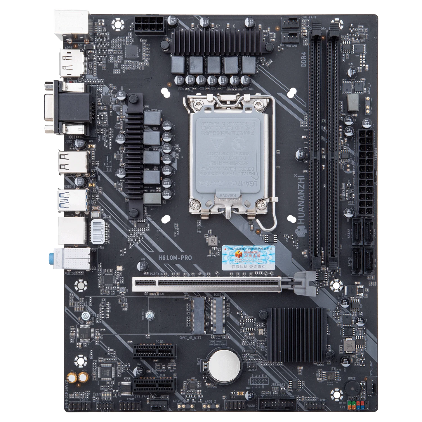 HUANANZHI H610M PRO M-ATX DDR4 Motherboard Support 12 13 Gen H610 Intel LGA 1700 CPU 12100F 12400F 12490F 12600F 12700F 13600F