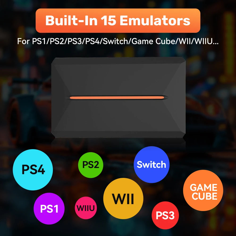 Launchbox 500G Gaming HDD For PS4/PS3/Switch/PS2/WII/WIIU Emulator Game Consoles Built-in 3700 3D/AAA Games For Win PC Plug&Play